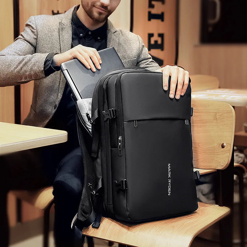 Large Capacity 17 Inch Laptop Backpack USB Charging Business Anti-Theft Multi-Compartment Bag