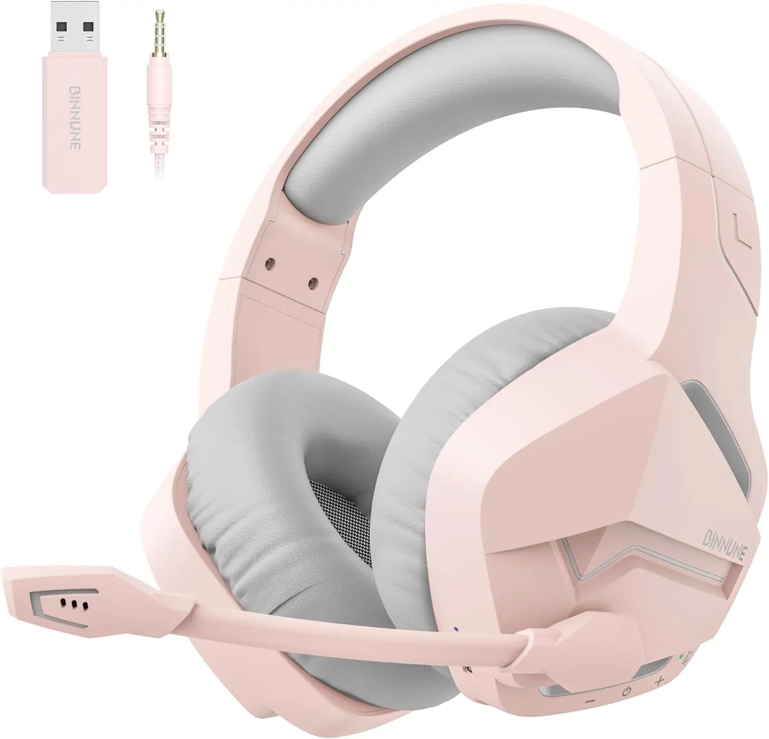 Dual Wireless Bluetooth Gaming Headset with Built-in Mic for PC and PS5 Gaming or Music