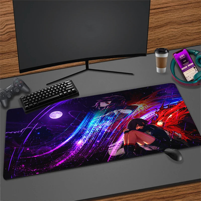 Large Anime Gaming Mouse Pad Non-Slip Rubber Mat for Keyboard and Desk, Multiple Sizes Available