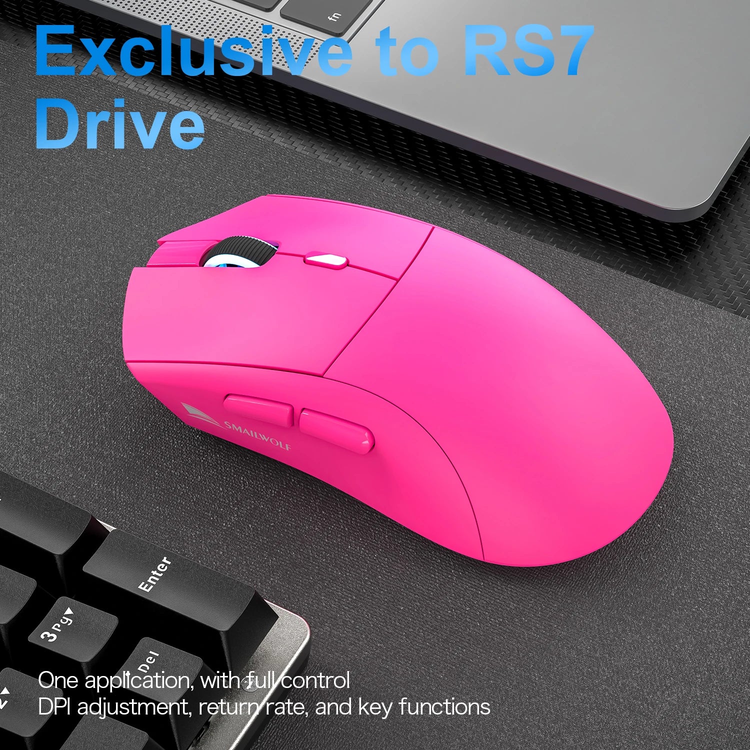 Wireless Bluetooth Gaming Mouse with Three Modes and Adjustable 2000 DPI Sensitivity