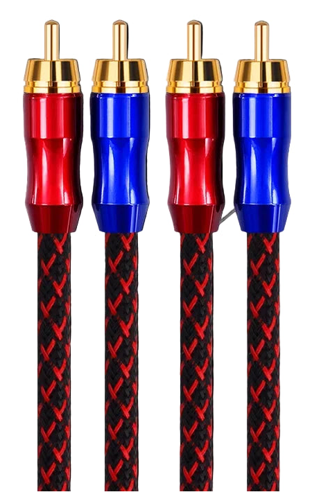 High-Performance Hi-Fi 2RCA to 2RCA Stereo Interconnect Cable for Premium Audio Systems