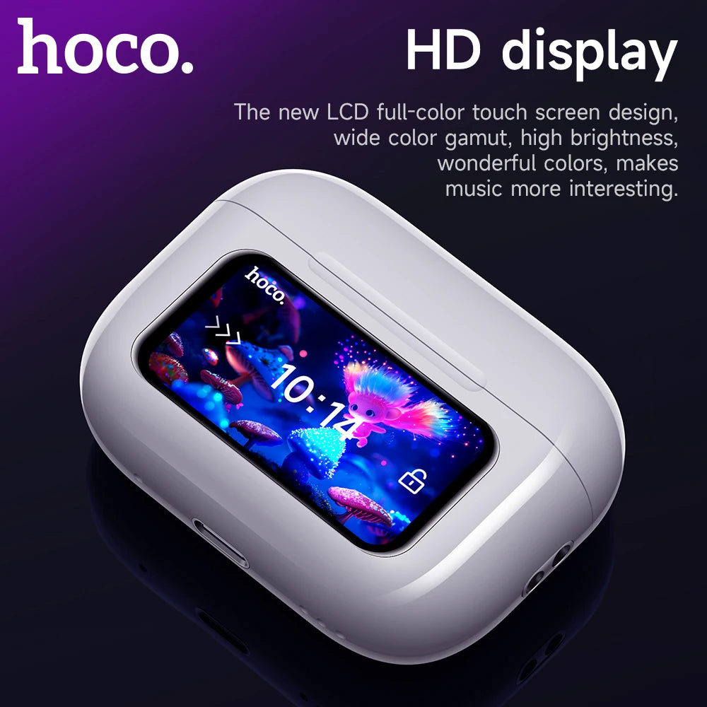 True Wireless Bluetooth Earbuds with ANC, LED Touch Screen, Sport Ready, 4 Hour Battery Life