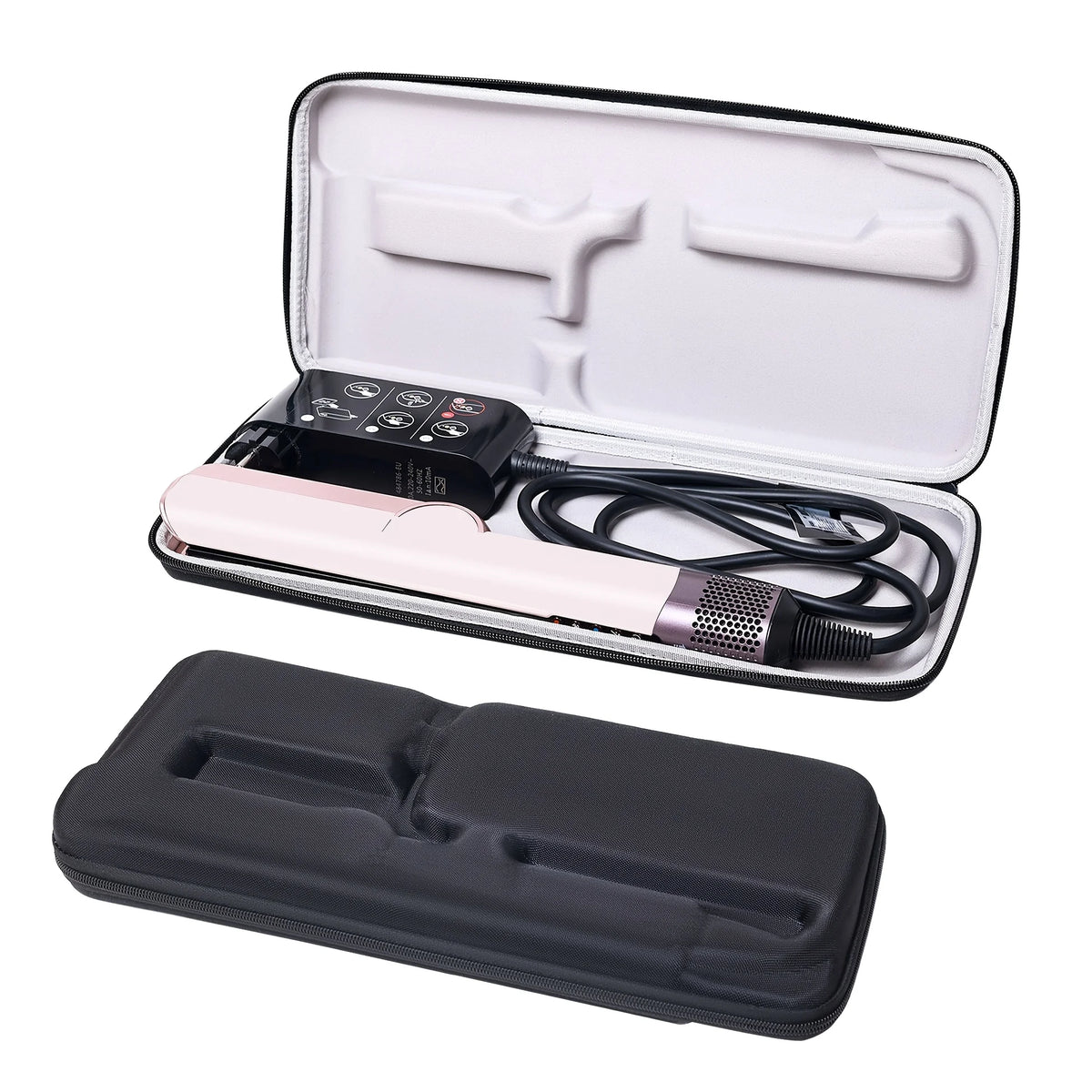 Premium Water Resistant Hard Shell EVA Travel Case for Hair Straightener Storage and Protection
