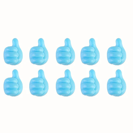 Silicone Cable Organiser Clips Set for Desk USB and Earphone Wire Management 10 Pack