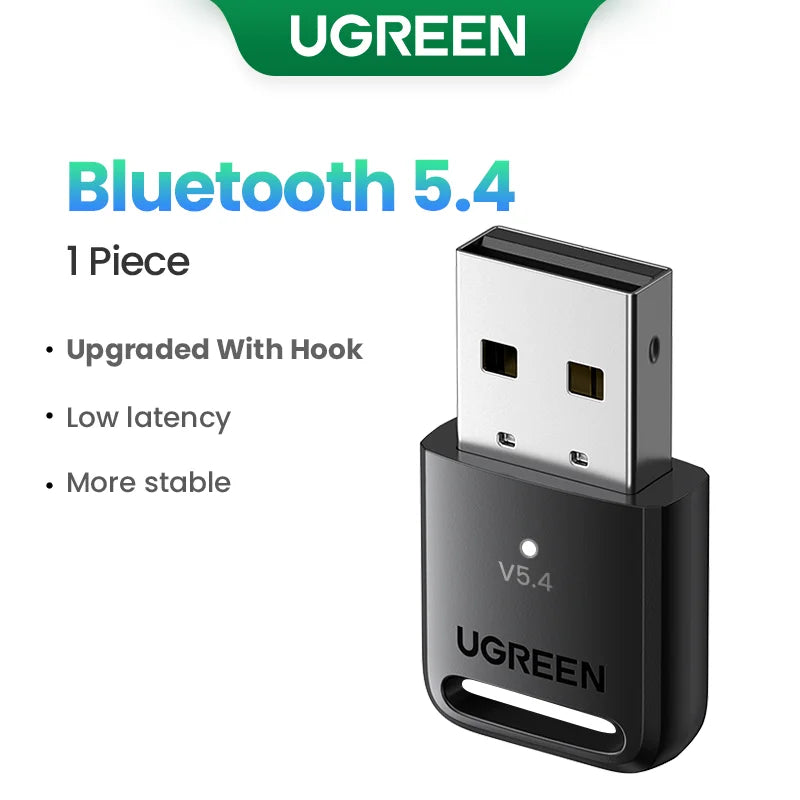 USB Bluetooth 5.4 Long Range Adapter 120m Dongle for PC Audio Keyboard Mouse Wireless