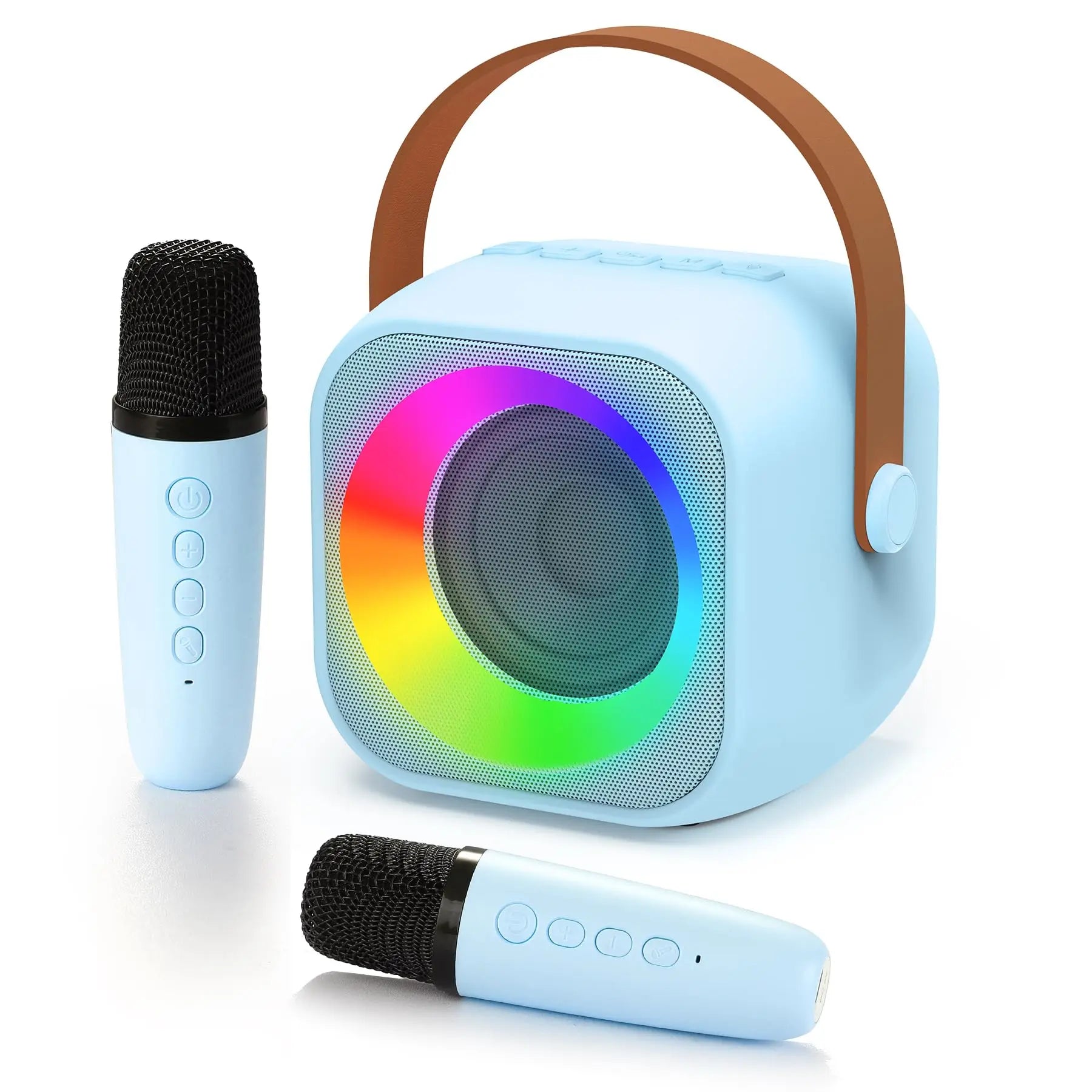Portable Kids Karaoke Machine with Bluetooth Speaker and 1–2 Wireless Mics for Parties and Gifts