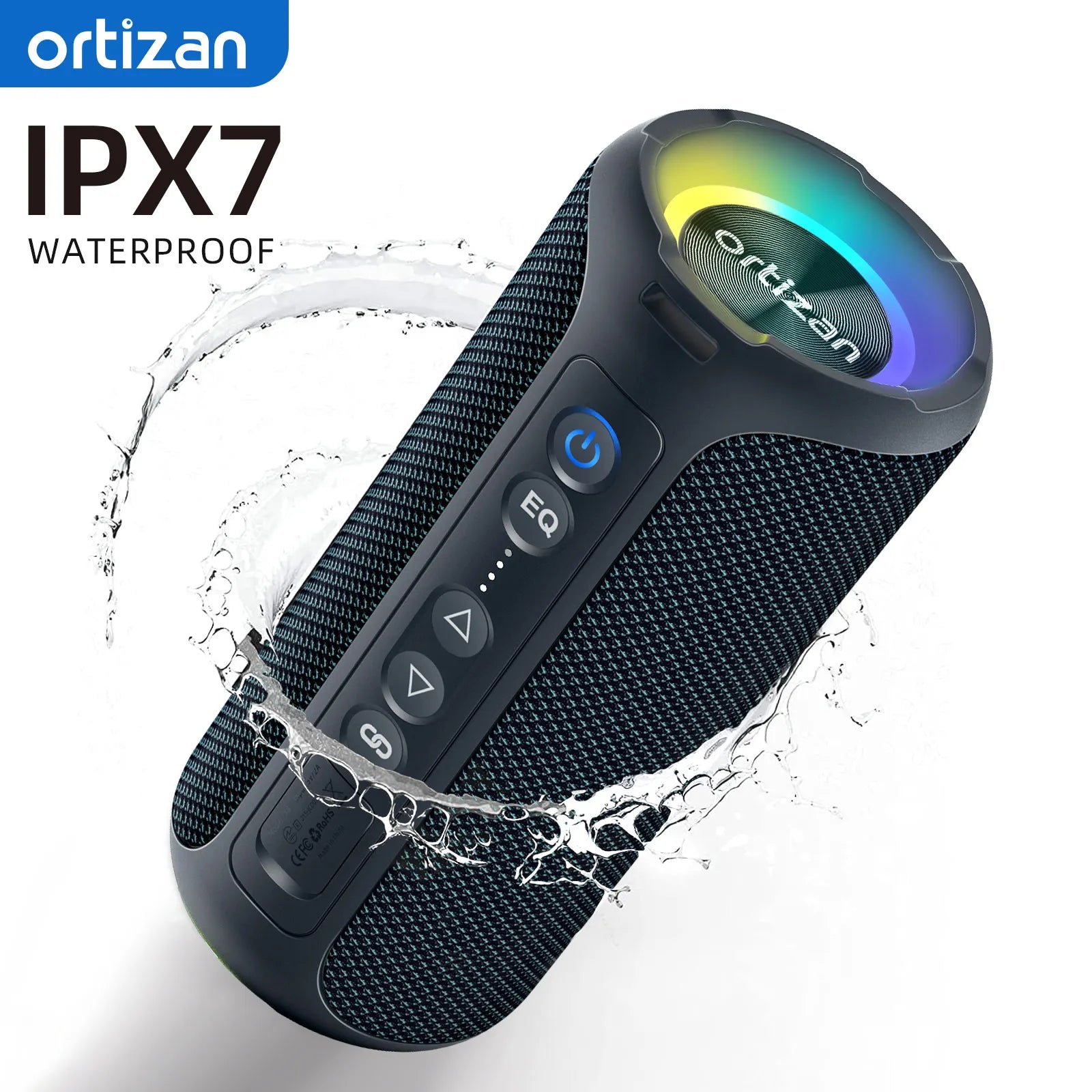 Ortizan X8 Pro Bluetooth 5.3 Speaker 40W Deep Bass, Waterproof Portable Wireless Speaker