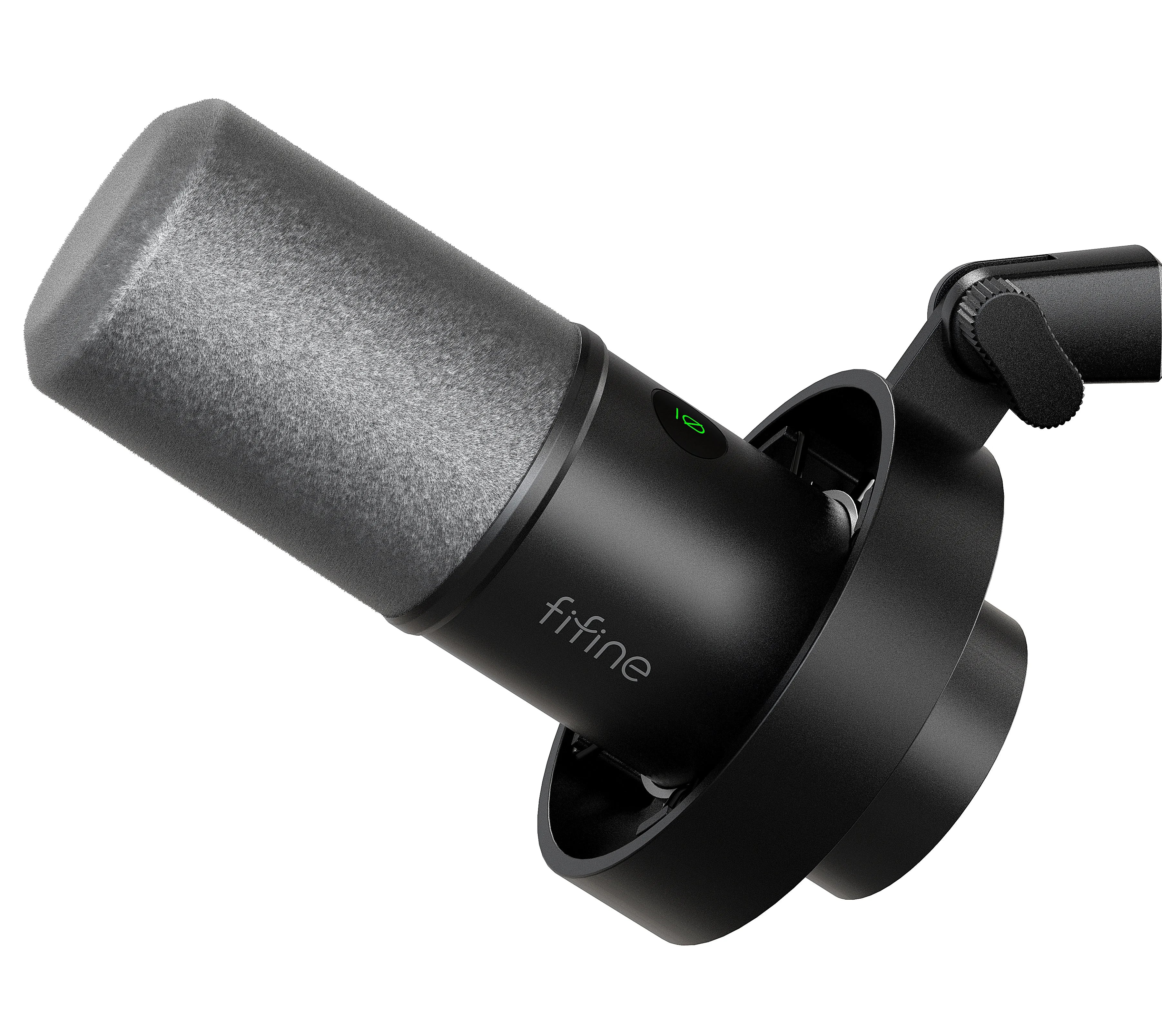 XLR and USB Dynamic Recording Microphone with Real-Time Monitoring Gain Control Touch Mute for PC