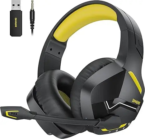Dual Wireless Gaming Headset with Mic for PC, PlayStation, Laptop and Bluetooth Devices