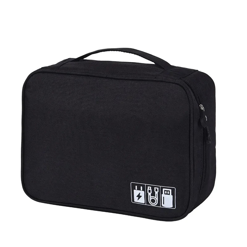 Water Resistant Travel Organiser for Electronics Accessories Cables Mouse Power Bank Large Capacity