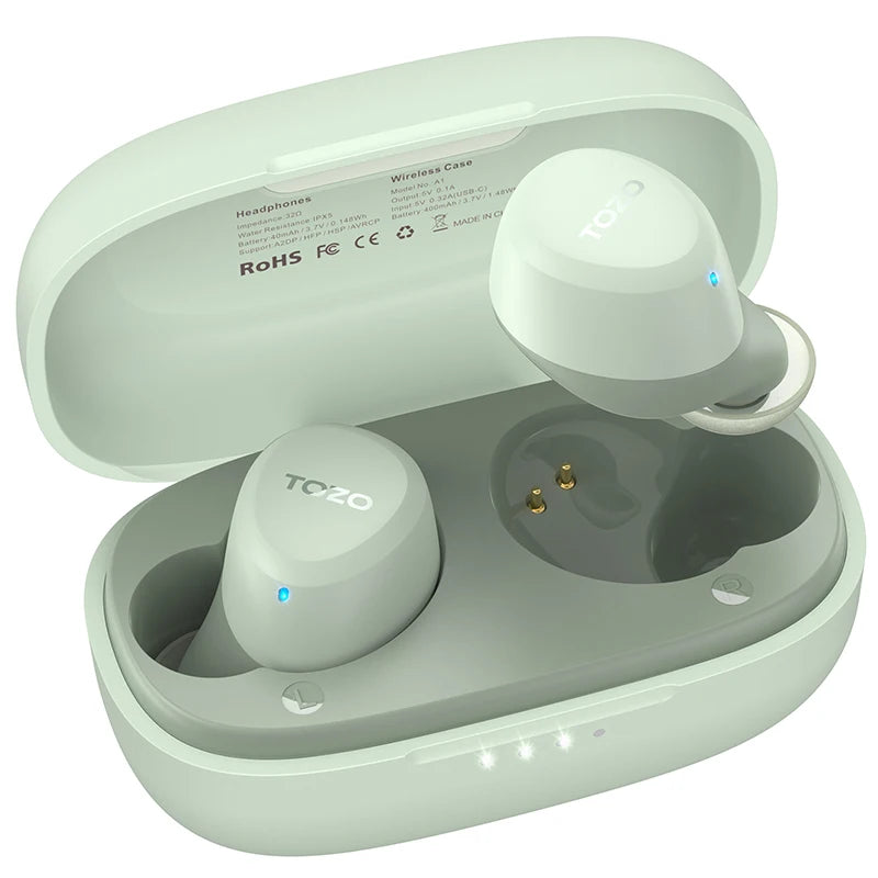 Wireless Bluetooth 5.3 In-Ear Earbuds with Microphone Waterproof Mini Headphones for Sport and Calls