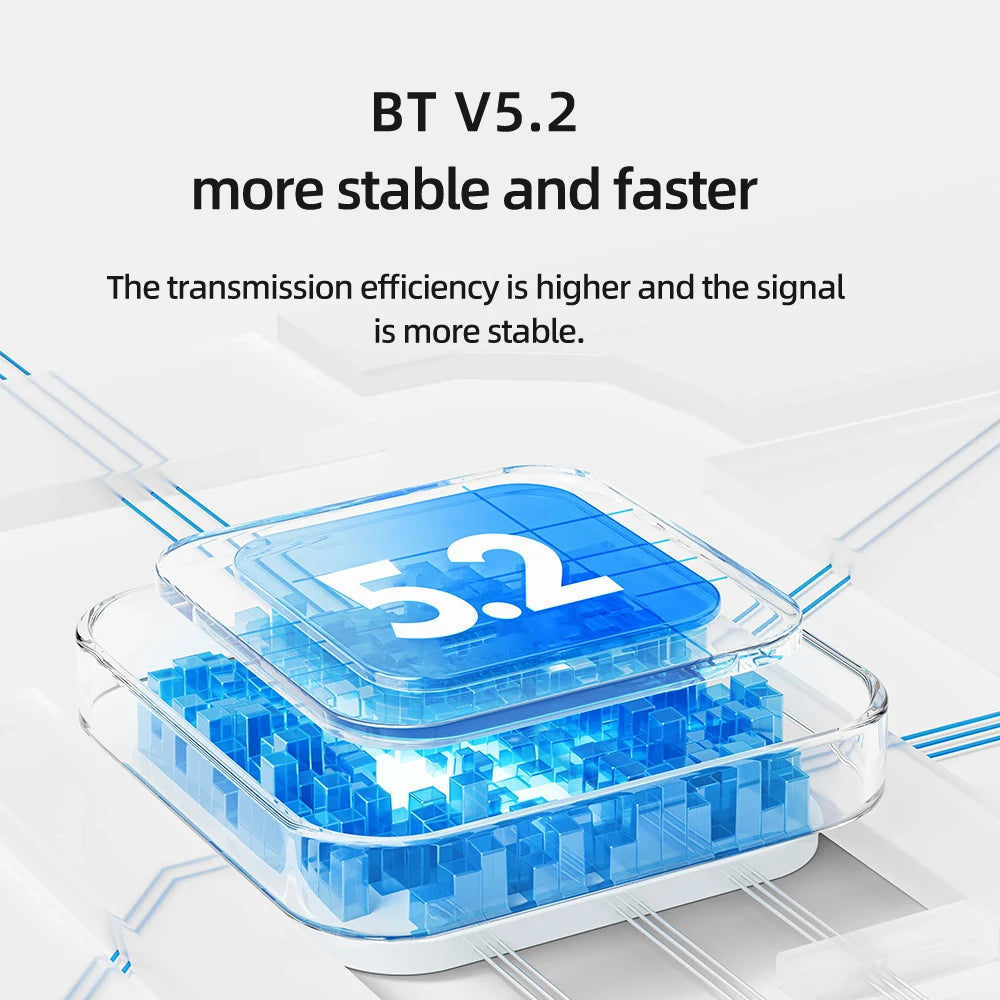 Portable Bluetooth 5.2 Mini Stereo Speaker with Deep Bass and TF Card Compatibility