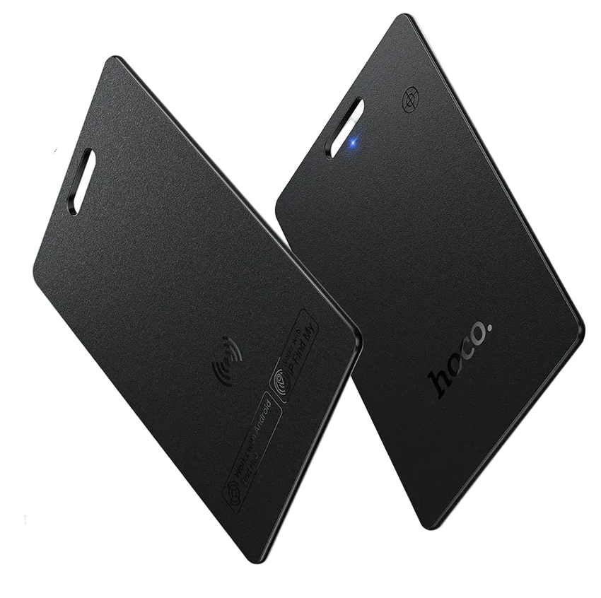 Ultra-Thin Card-Style Anti-Lost Tracker for iPhone and Android with Wireless Charging and GPS