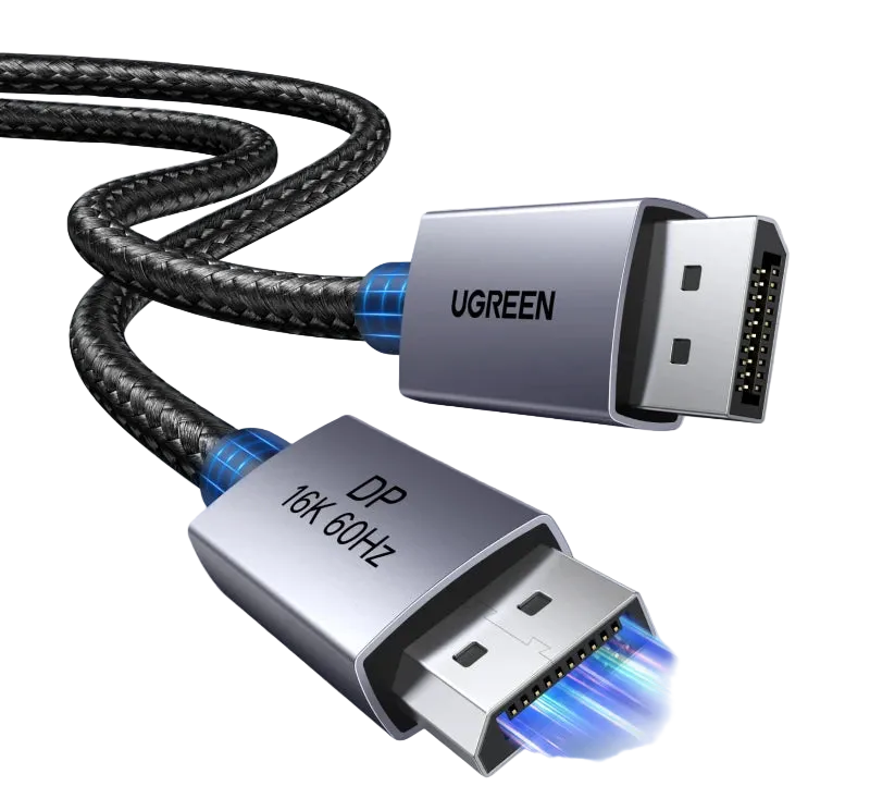 16K DisplayPort 2.1 Cable 80Gbps HDR Video Audio Lead for 8K 4K PC Monitors TVs Gaming