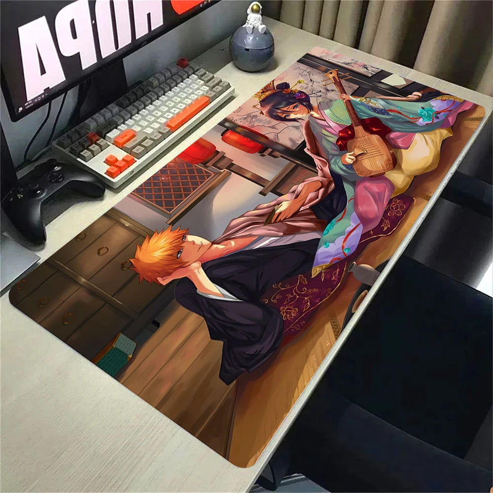Large Extended Gaming Mouse Pad with Anti-Slip Rubber Base and Stitched Edges for Desk Setup