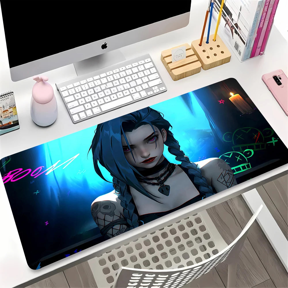 XXL Extended Gaming Mouse Mat with Anti-slip Rubber Base, Durable Edge, Desk Protection 90x40cm