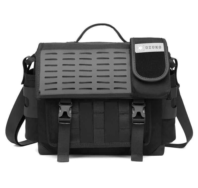 Large Capacity Water Resistant Shoulder Messenger Bag for Outdoor Travel and Everyday Use