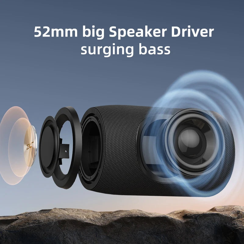 Mini Portable Bluetooth Speaker HIFI Subwoofer Wireless Stereo FM TF USB TWS Outdoor Music