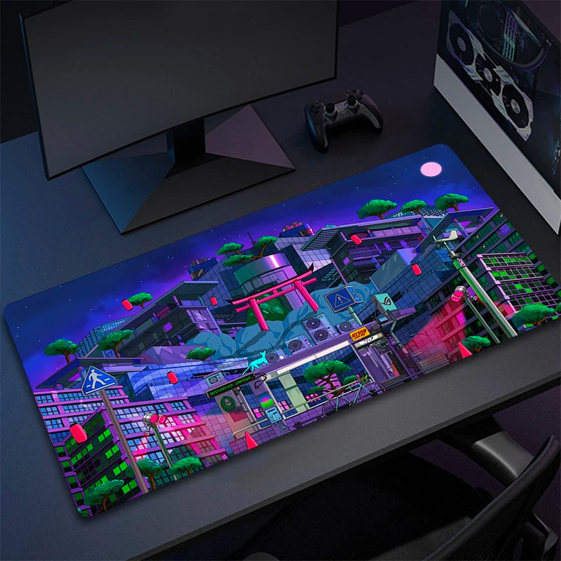 Large Anime Gaming Mouse Pad with Non-Slip Rubber Base for Desk and PC Accessories