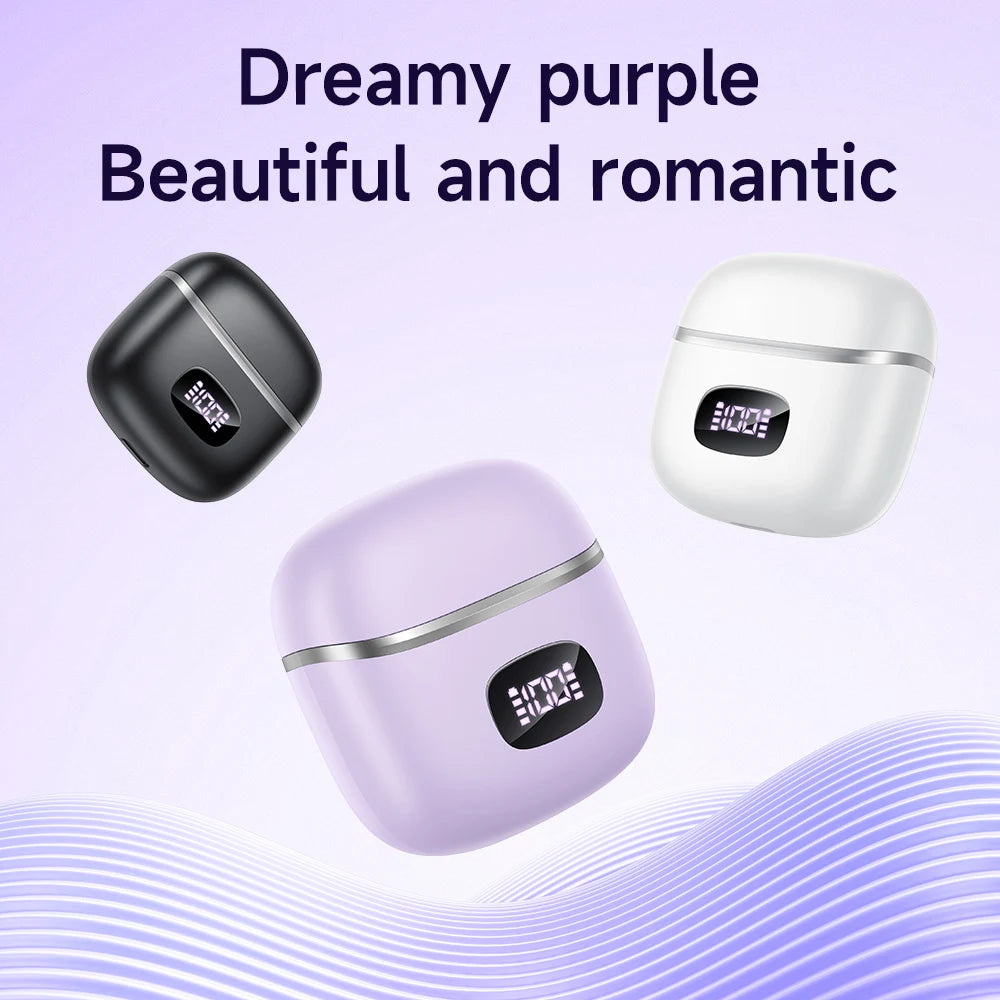 Wireless Bluetooth 5.3 Earbuds with LED Digital Display Charging Case Touch Control Sports Music