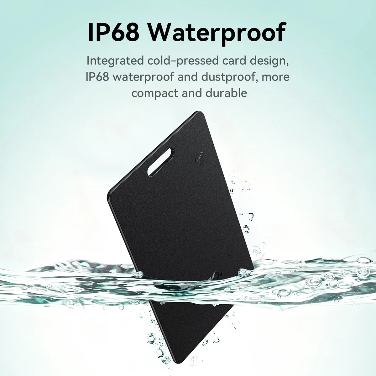 Ultra-Thin Card-Style Anti-Lost Tracker for iPhone and Android with Wireless Charging and GPS