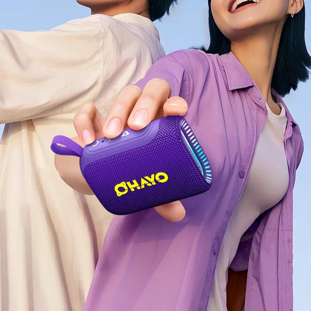 Wireless Portable Bluetooth Speaker with Deep Bass, Waterproof Design and 12 Hour Playtime