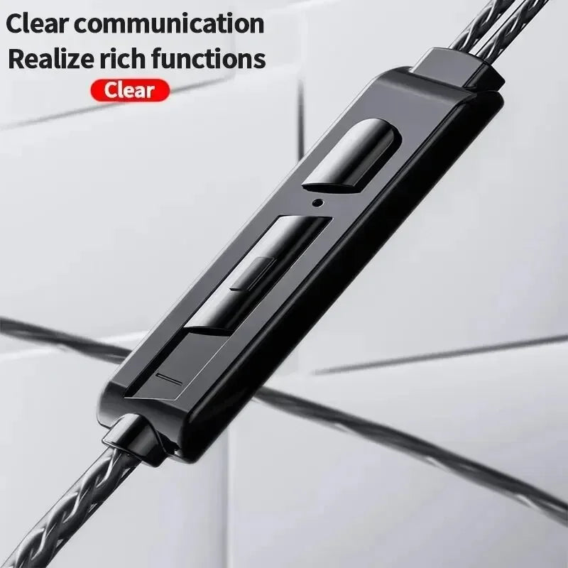 Dynamic Wired Gaming Earphones with Deep Bass and Noise Cancelling In Ear Headset Mic