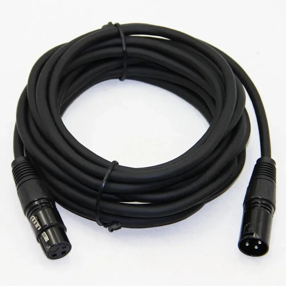 BSN XLR Audio Cable 3-Pin Male to Female Shielded OFC Mic Lead for Mixer, Amplifier & Studio Use