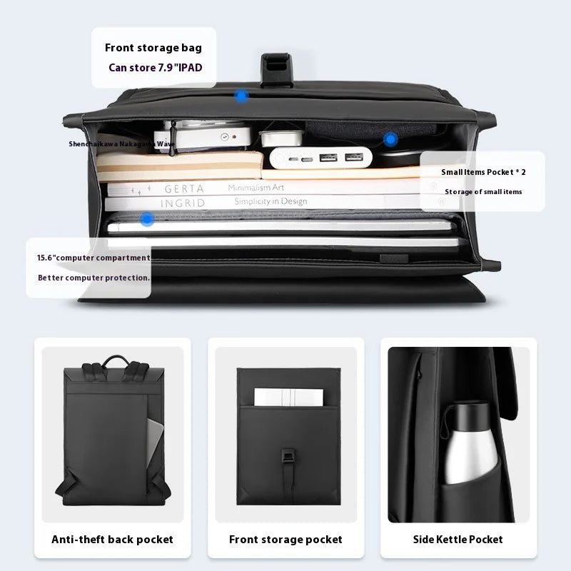 Large Capacity Water Resistant Laptop Backpack with Anti-theft Design Travel School Business Bag