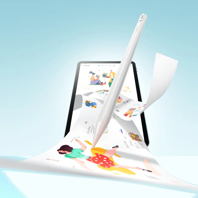 Bluetooth Stylus with Palm Rejection and Tilt Support for iPad Pro Mini Air 2018–2024 Compatible