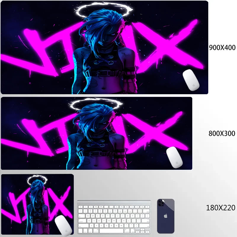 XXL Extended Gaming Mouse Mat with Anti-slip Rubber Base, Durable Edge, Desk Protection 90x40cm