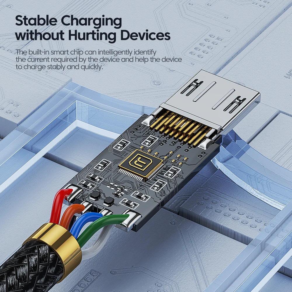 Premium Micro USB Fast Charging Cable 2.4A Quick Charge Data Cord for Smartphones and Devices