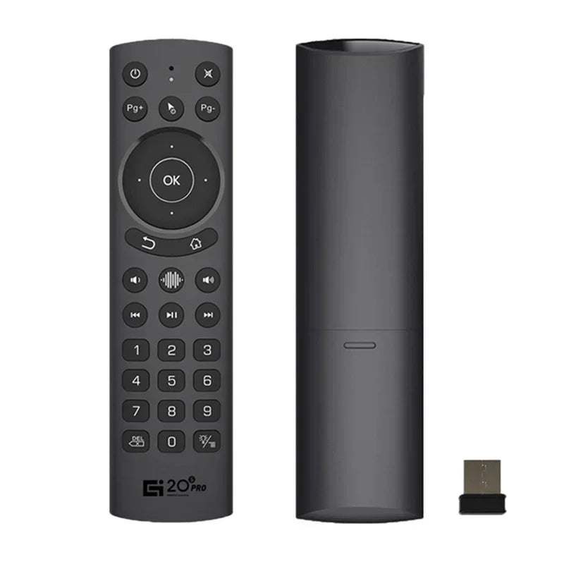Wireless Smart Voice Air Mouse Remote with Gyroscope and Backlit Keys for Android TV Box