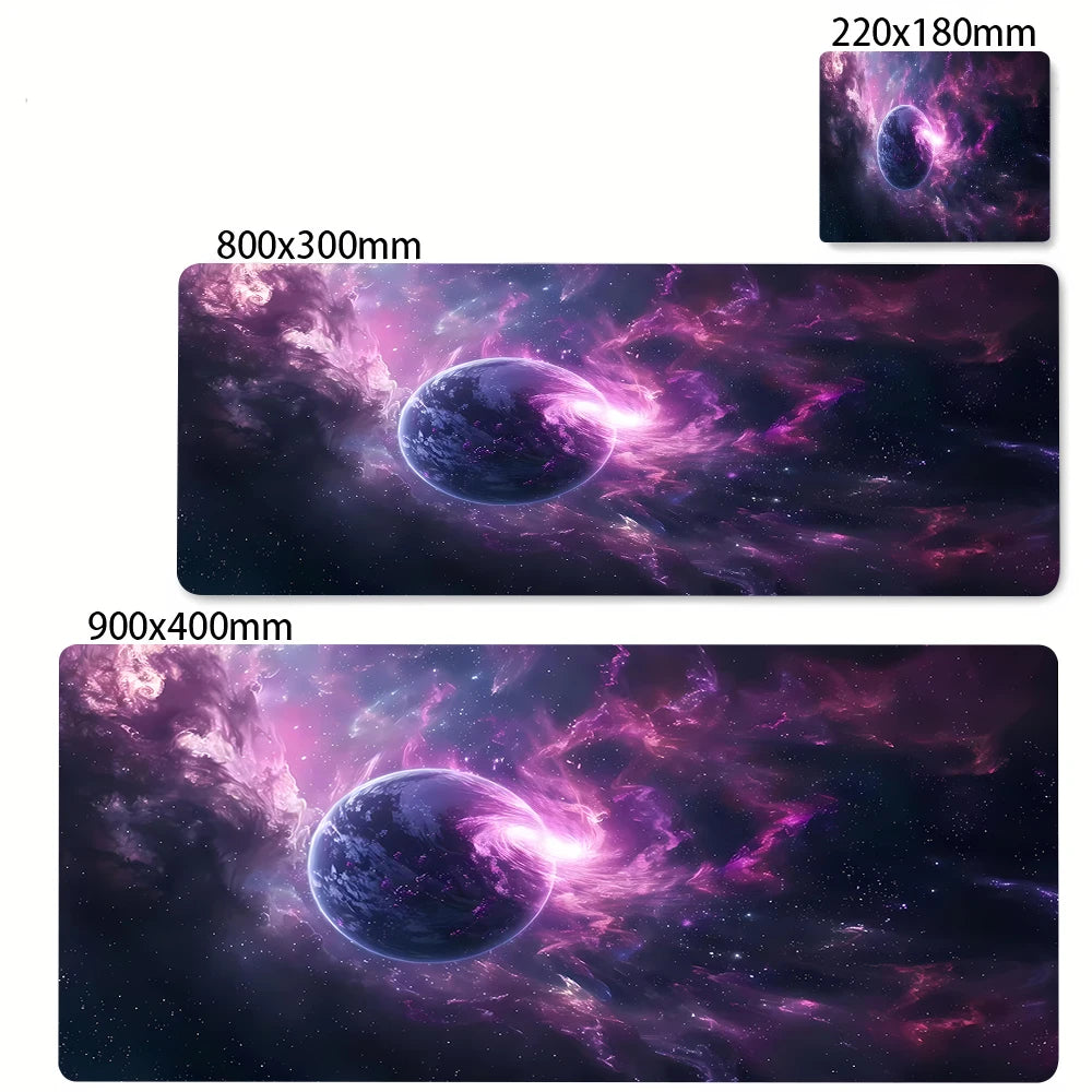XXL Extended Anti-Slip Starry Sky Mouse Mat for PC Gaming Desks and Office Keyboards