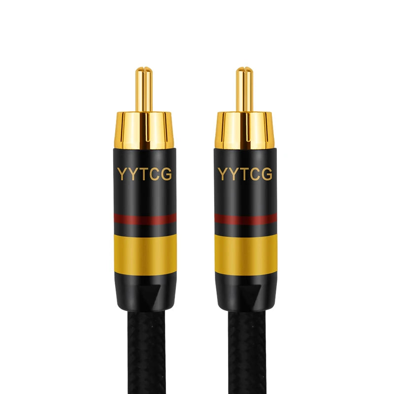 Premium 75 Ohm Digital Coaxial RCA Audio Cable SPDIF for TV Speaker Amplifier and DVD