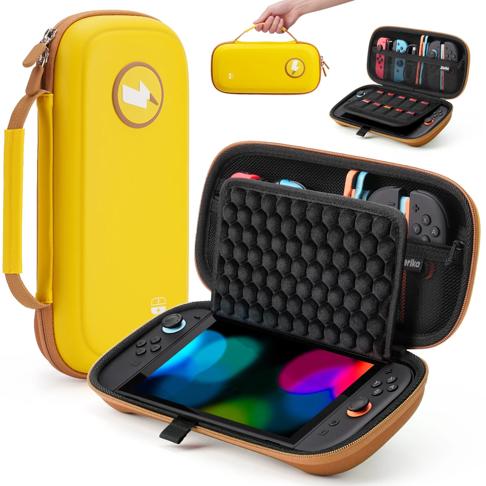 Waterproof Travel Carry Case for Nintendo Switch 2 & OLED Console with 10 Game Card Slots