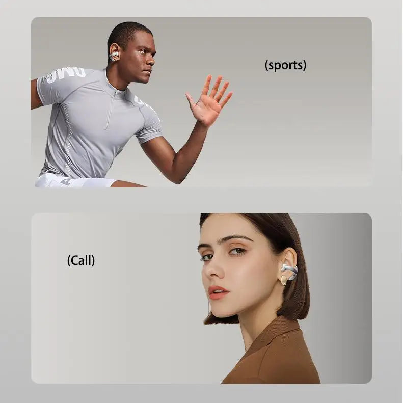 Clip-on Wireless Bluetooth Earbuds with Waterproof Design and High-Fidelity Sport Sound