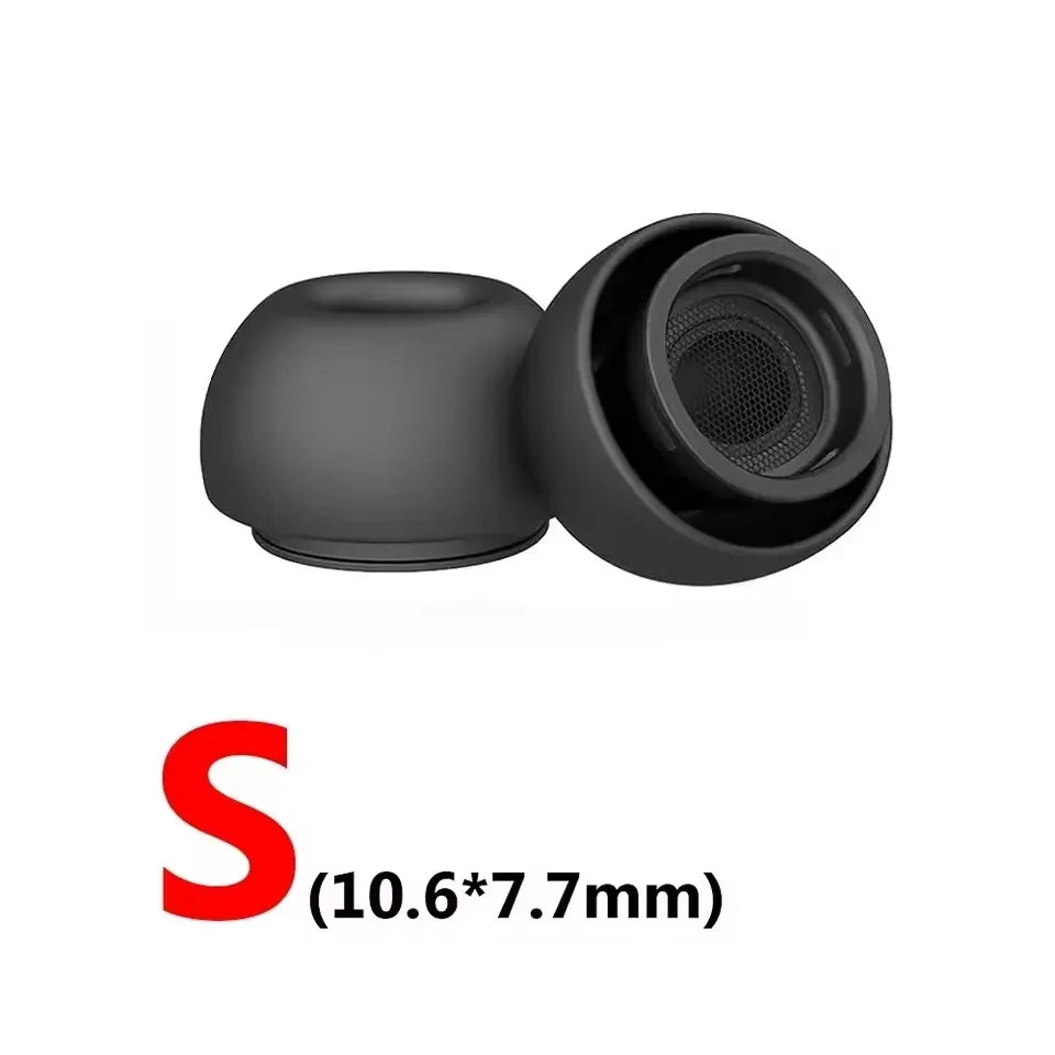 Soft Silicone Ear Tips for Wireless Earphones Replacement Earpads with Secure Fit Design