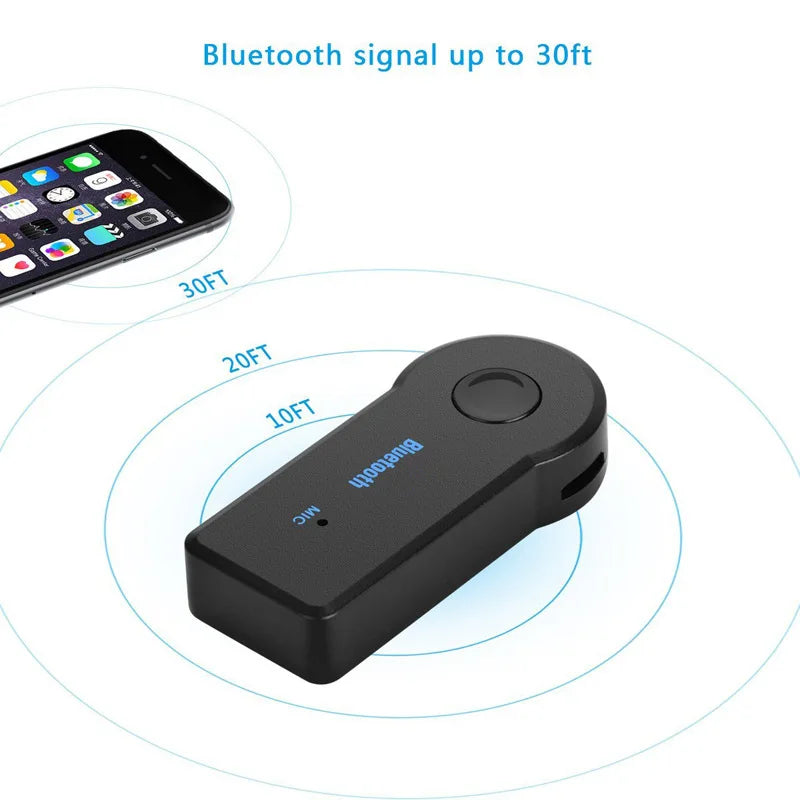 TIDEBOOM 2-in-1 Bluetooth 5.0 Receiver and Transmitter with 3.5mm AUX Jack for Car and Headphones