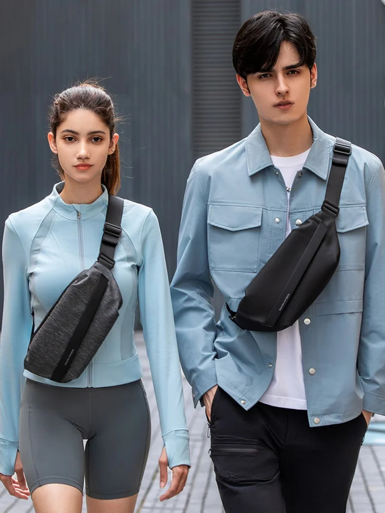 Anti-theft Water Resistant Crossbody Chest Bag with Multiple Pockets for Short Trips Travel and Work