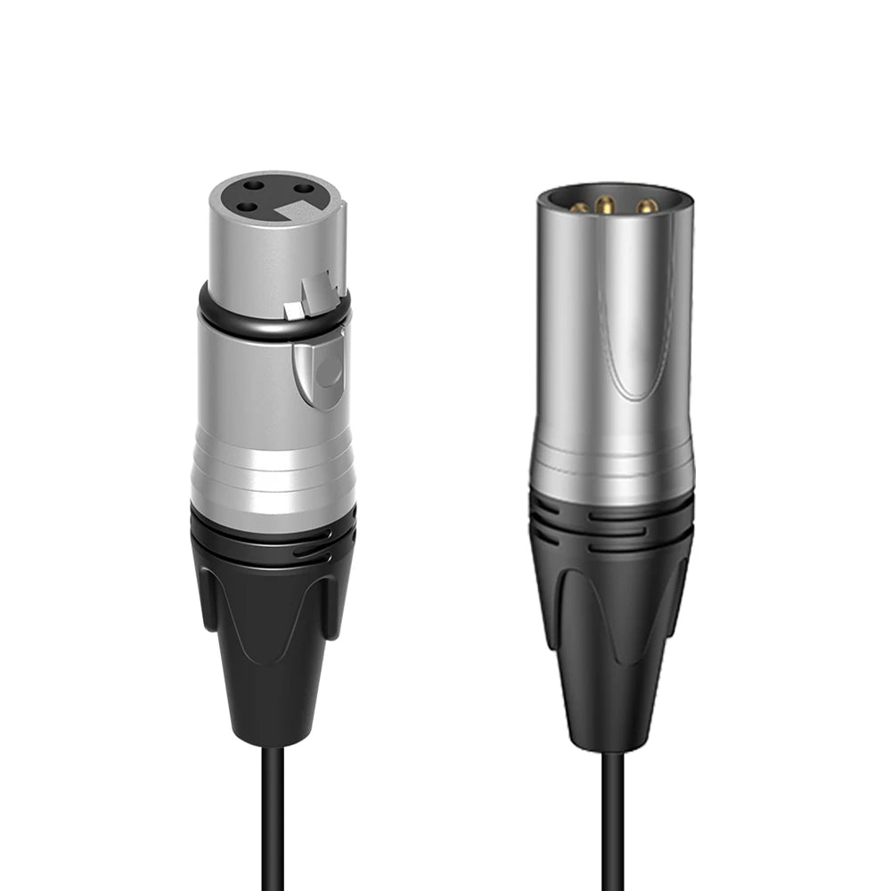 Premium 6m XLR Male to XLR Female Audio Adapter Cable for Microphone and Studio Recording