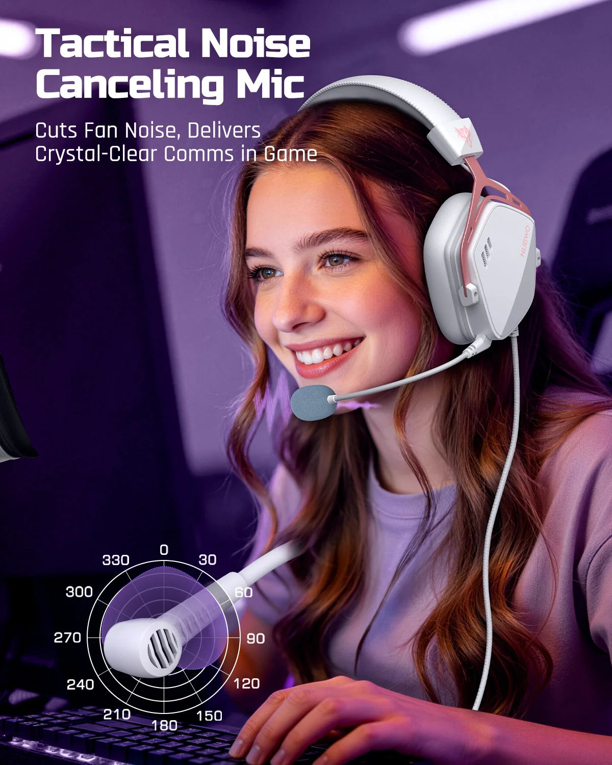 Gaming Headphones with 7.1 Surround Sound USB Wired Connection and Noise Cancelling Microphone