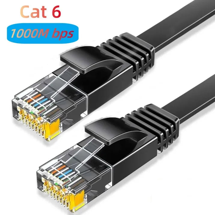CAT8 Flat 40Gbps Ethernet Cable for Modem Router Gaming PC PS4 PS5 Xbox & Smart Devices