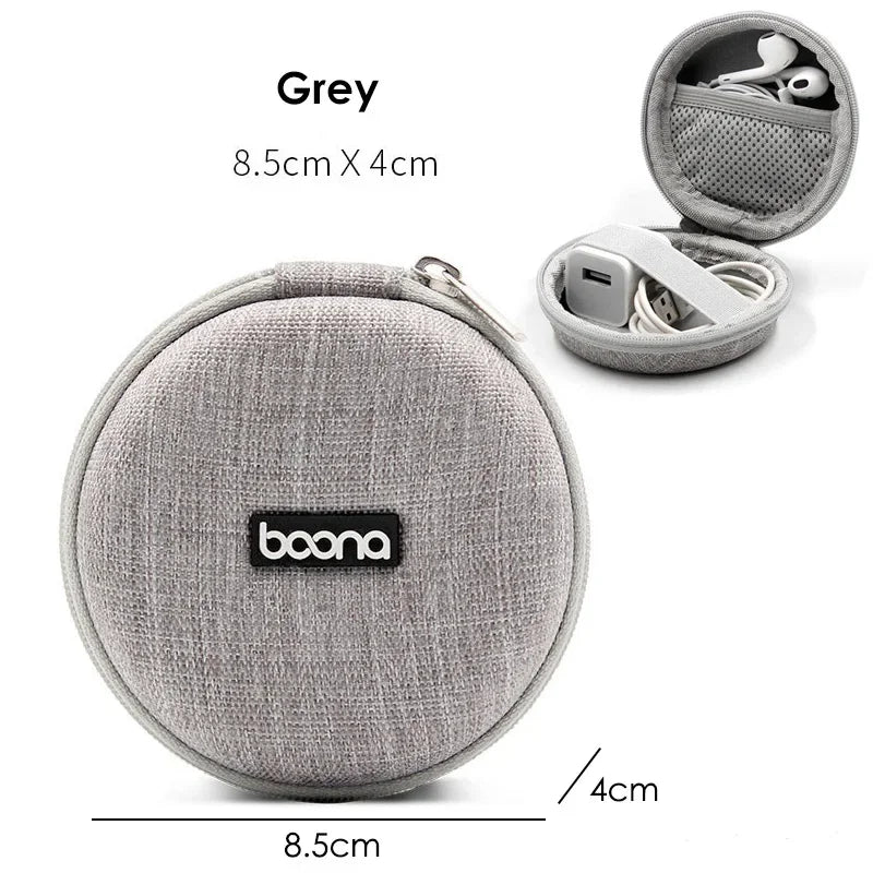 Portable Mini Hard Shell Digital Storage Bag for Gadgets Earphones Chargers Data Cable Organiser Box