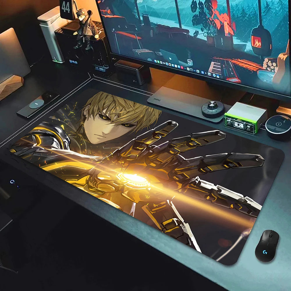 Large Anime Gaming Mouse Pad Desk Mat with Smooth Surface and Non-slip Base for Keyboard and PC