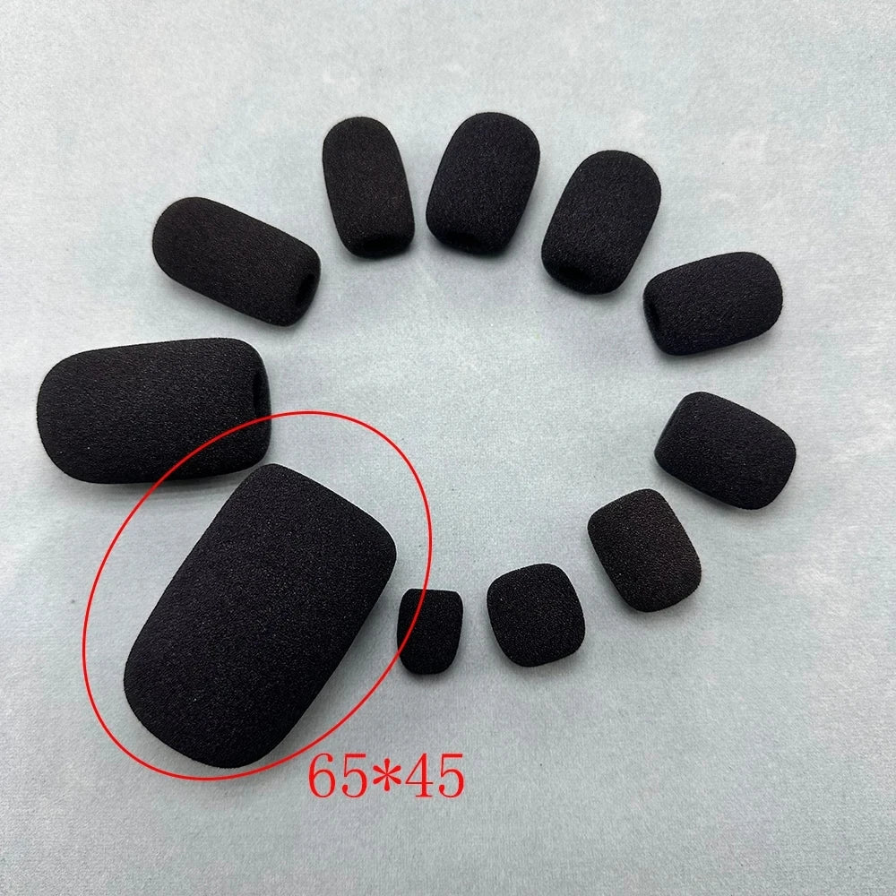 Microphone Foam Covers for Headsets and Mircophones – 10 Pack Noise Reduction Windscreens