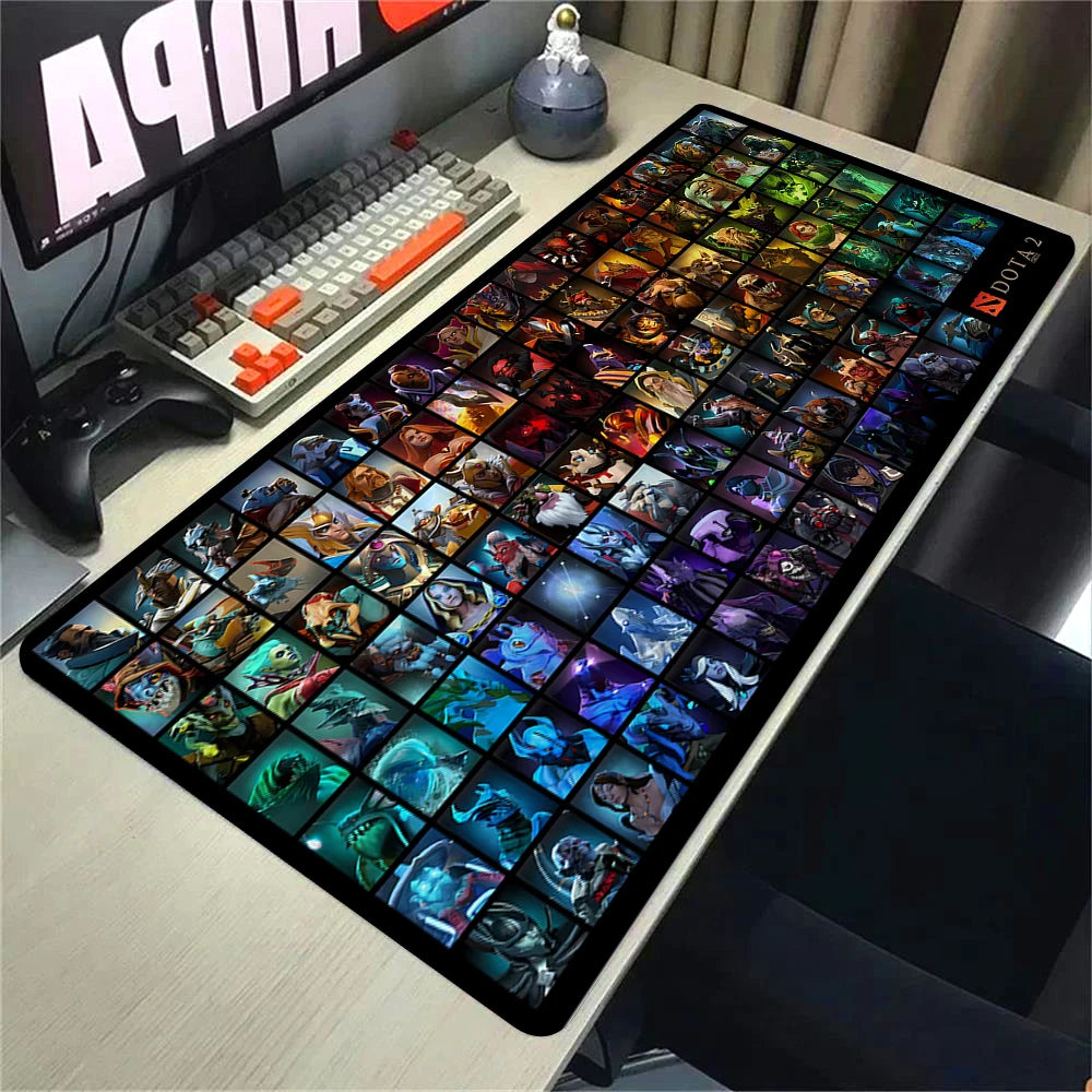 XXL Non-slip Rubber Gaming Mouse Pad with Stitched Edges for Desk and Keyboard 90x40cm