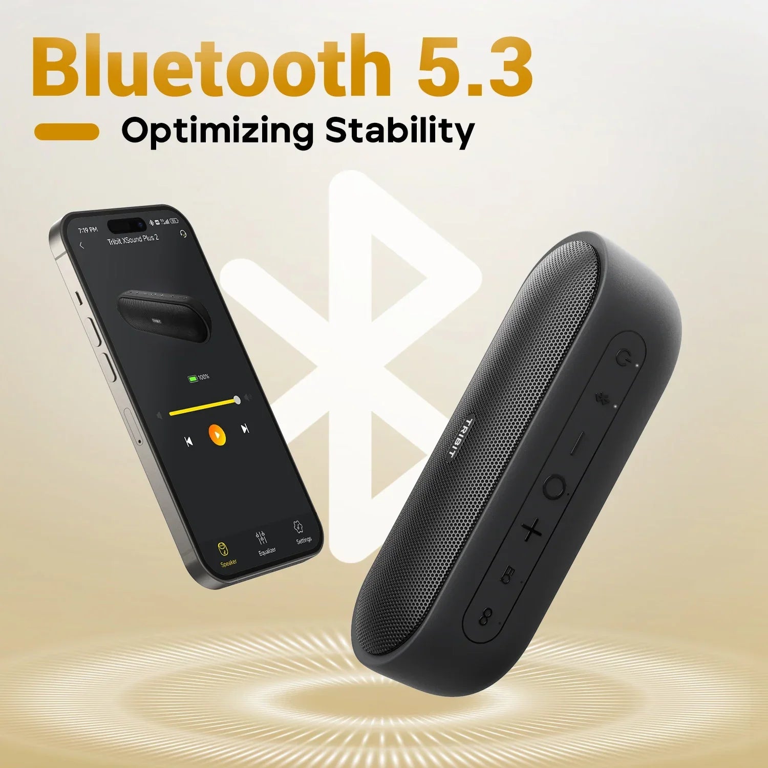 Portable Bluetooth Speaker 30W Waterproof Wireless Stereo with 24-Hour Playtime and Deep Bass