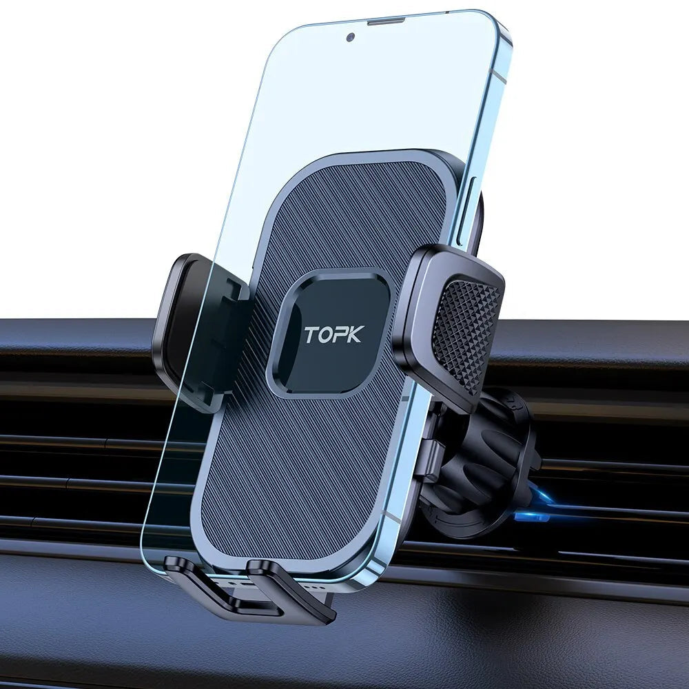 Car Phone Holder Gravity Mount for Secure Dashboard, Windscreen and Air Vent Smartphone Installation