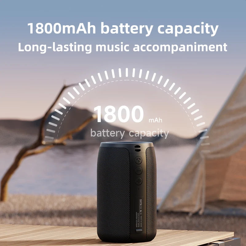 Mini Portable Bluetooth Speaker HIFI Subwoofer Wireless Stereo FM TF USB TWS Outdoor Music